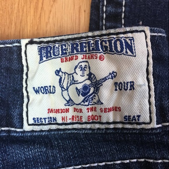 True Religion Dark Wash Hi-Rise Boot Cut Jeans Size 29 - Picture 6 of 8